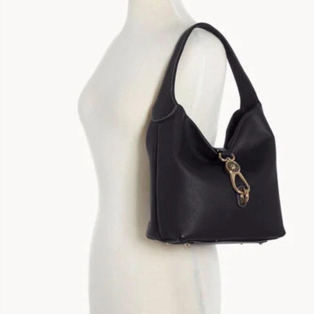 Dooney and Bourke Pebble leather Grain large Logo Lock Sac